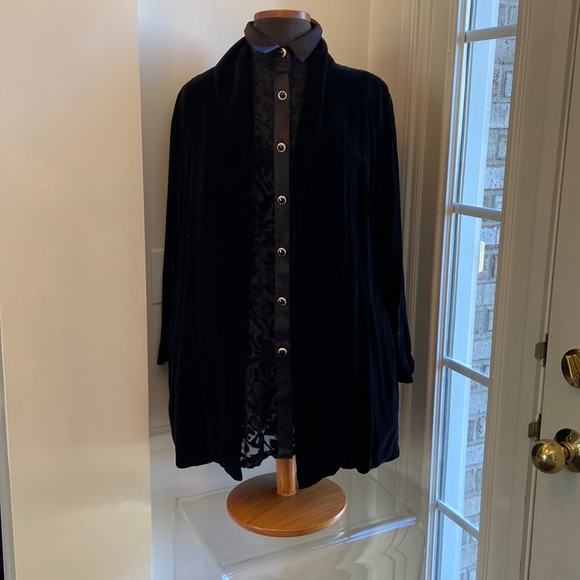 Eileen Fisher Mixed Media Swing Jacket